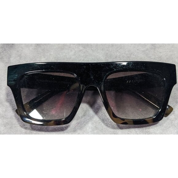 Le Specs Subdimension Chunky Retro Tortoise Sunglasses main image 4